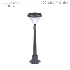 Cột Đèn Năng Lượng Mặt Trời ZG-GGD4505 ZALAA cao từ 1m-2m6 chiếu sáng cảnh quan sân vườn