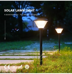 Đèn LED Cắm Cỏ Sân Vườn Năng Lượng Mặt Trời ZALAA ZG-CPD3004