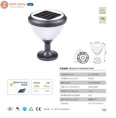 Đèn LED Trụ Cột Trang Trí Hàng Rào, Đầu Cột, Cổng Tường Rào Ngoài Trời Sử Dụng Năng Lượng Mặt Trời Chiếu Sáng