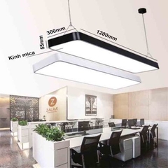 Đèn led thả trần văn phòng cao cấp 1200x300x55mm, công suất 72w, mã ZTVP1200x300, bảo hành 2 năm