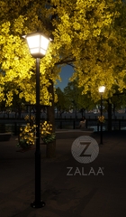 Cột đèn chiếu sáng cảnh quan mẫu thiết kế mới chiều cao 3.5m, mã số ZCV-H3500xWD450mm ZALAA