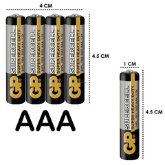 Pin Tiểu GP Supercell AAA GP24PL-2S4 (VỈ 4 Viên)