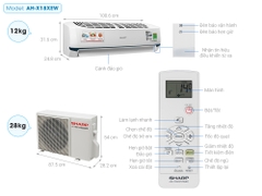 Máy lạnh Sharp Inverter 2.0Hp AH-X18XEW