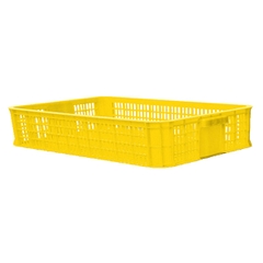 Thùng Nhựa Rỗng HS010, Sóng Hở 1T KT: 610 x 420 x 100 mm