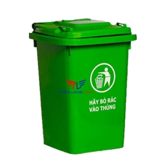 Thùng Rác Nhựa 90L Nắp Kín