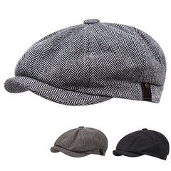 Mũ beret bát giác nam phong cách cổ điển Anh BR050