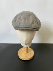 Mũ beret nam cổ điển sọc caro cao cấp BR019