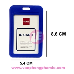 Bảng tên nhựa cứng 2 mặt 5,4 x 8,6 CM đứng