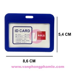 Bảng tên nhựa cứng 2 mặt 5,4 x 8,6 CM ngang