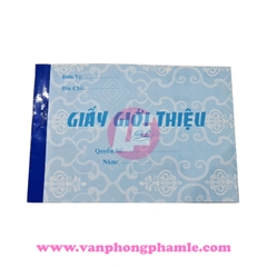 Giấy giới thiệu 1 Liên GL 13 cm x 18 cm