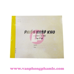 Phiếu Nhập Kho / Xuất kho 3L A5 NY 20x16 ngang