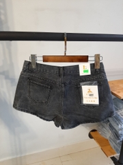 Quần jean short xẻ đùi đen B5025