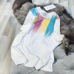 Áo thun nữ LOREN màu loang trắng A2489