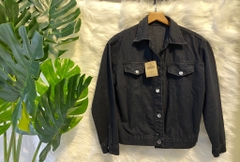 Áo khoác jean đắp chữ vàng A4085