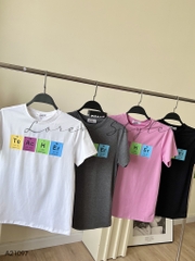 Áo thun nữ LOREN Regular hóa học A21097