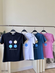 Áo thun nữ LOREN Regular status A21100