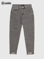 Quần jean baggy LOREN rách tua B51036