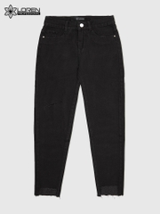 Quần jean baggy LOREN rách tua B51036