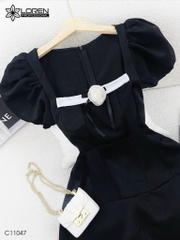 Đầm LOREN cổ vuông tay bồng C11047