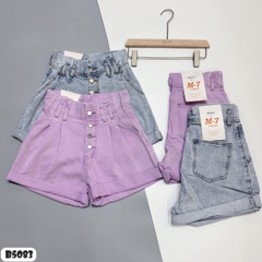 Quần kaki short nhiều nút tím B5083