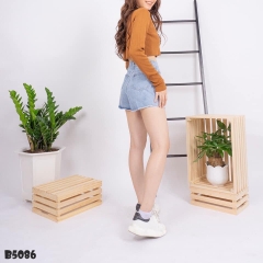 Quần jean short tua xanh B5086