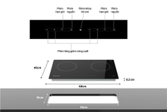Bếp đôi điện từ SHB9122MT