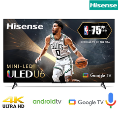 Tivi HISENSE 75 inches 75U6K (MiniLED, 4K, Vidaa OS, tìm kiếm giọng nói )