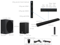 Loa thanh soundbar Samsung HW-Q90R 510W 7.1.4 kênh