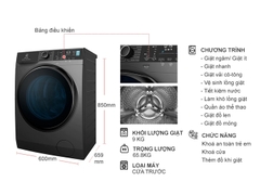 Máy giặt Electrolux EWF9042R7SB Inverter 9 kg Mới 2021