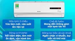 Điều hòa Gree 2 chiều Inverter 12.000Btu GWH12WA-K3D9B7I