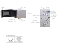 Lò vi sóng Panasonic NN-SM33HMYUE 25 lít