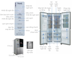 Tủ lạnh LG GR-X257JS Inverter 635 lít