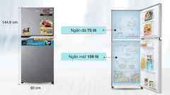 Tủ lạnh Panasonic NR-TV261APSV Inverter 234 lít