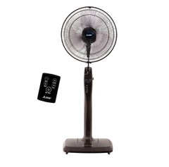 Quạt cây MITSUBISHI LV16-RB CY-BW 47W 3 cánh màu nâu đậm có điều khiển từ xa