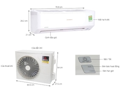 Điều hòa Mitsubishi 1 chiều inverter 12.000Btu SRK/SRC13YYP-W5