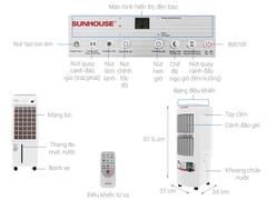 Quạt làm mát hơi nước SUNHOUSE SHD7723