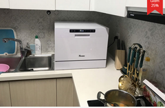 Máy rửa bát Texgio Dishwasher TG-DT2022B - Mini 6 Bộ