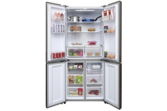 Tủ lạnh AQUA AQR-IG525AM(GG) 516L inverter màu vàng sọc