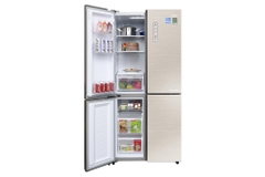 Tủ lạnh AQUA AQR-IG525AM(GG) 516L inverter màu vàng sọc