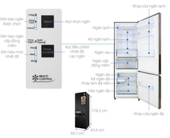 Tủ lạnh Panasonic NR-BC360QKVN Inverter 322 lít