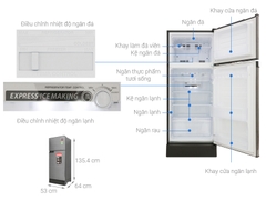Tủ lạnh Sharp SJ-X196E-SL Inverter 185 lít