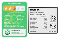 Tủ lạnh Toshiba GR-RF677WI-PGV(22)-XK Inverter 515 lít