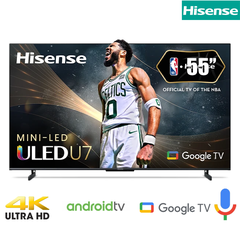 Tivi HISENSE 55 inches 55U7K MiniLED, QLED 4K, Vidaa OS, Tìm Kiếm Giọng Nói