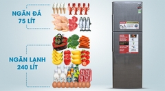 Tủ lạnh Sharp SJ-X346E-DS Inverter 342 lít