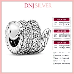 [Chính hãng] Charm bạc 925 cao cấp - Charm Retired Sparkling Wrapped Snake thích hợp để mix vòng tay charm bạc cao cấp - DN691