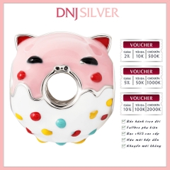 [Chính hãng] Charm bạc 925 cao cấp - Charm Piglet Donut thích hợp để mix vòng tay charm bạc cao cấp - DN731