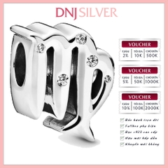 [Chính hãng] Charm bạc 925 cao cấp - Charm Sparkling Virgo Zodiac thích hợp để mix vòng tay charm bạc cao cấp - DN643