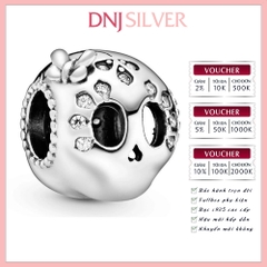 [Chính hãng] Charm bạc 925 cao cấp - Charm Sparkling Skull thích hợp để mix vòng tay charm bạc cao cấp - DN609