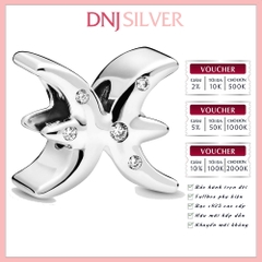 [Chính hãng] Charm bạc 925 cao cấp - Charm Sparkling Pisces Zodiac thích hợp để mix vòng tay charm bạc cao cấp - DN649