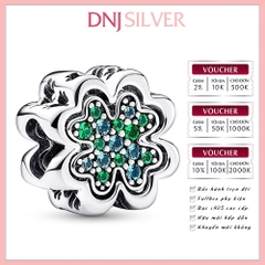 [Chính hãng] Charm bạc 925 cao cấp - Charm Splittable Four Leaf Clover thích hợp để mix vòng tay charm bạc cao cấp - DN528